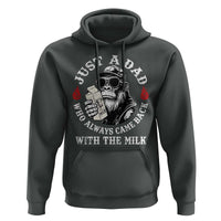 Just A Dad Who Always Came Back With The Milk Funny Bigfoot Father's Day Hoodie