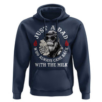 Just A Dad Who Always Came Back With The Milk Funny Bigfoot Father's Day Hoodie