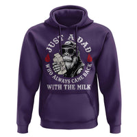 Just A Dad Who Always Came Back With The Milk Funny Bigfoot Father's Day Hoodie