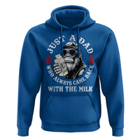 Just A Dad Who Always Came Back With The Milk Funny Bigfoot Father's Day Hoodie
