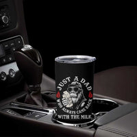 Just A Dad Who Always Came Back With The Milk Funny Bigfoot Father's Day Tumbler Cup