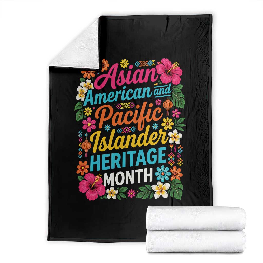 AAPI Asian American and Pacific Islander Heritage Month Throw Blanket