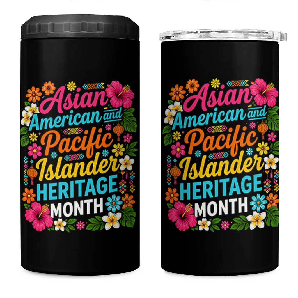 AAPI Asian American and Pacific Islander Heritage Month 4 in 1 Can Cooler Tumbler