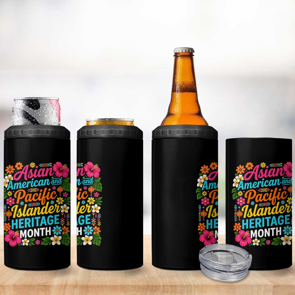 AAPI Asian American and Pacific Islander Heritage Month 4 in 1 Can Cooler Tumbler