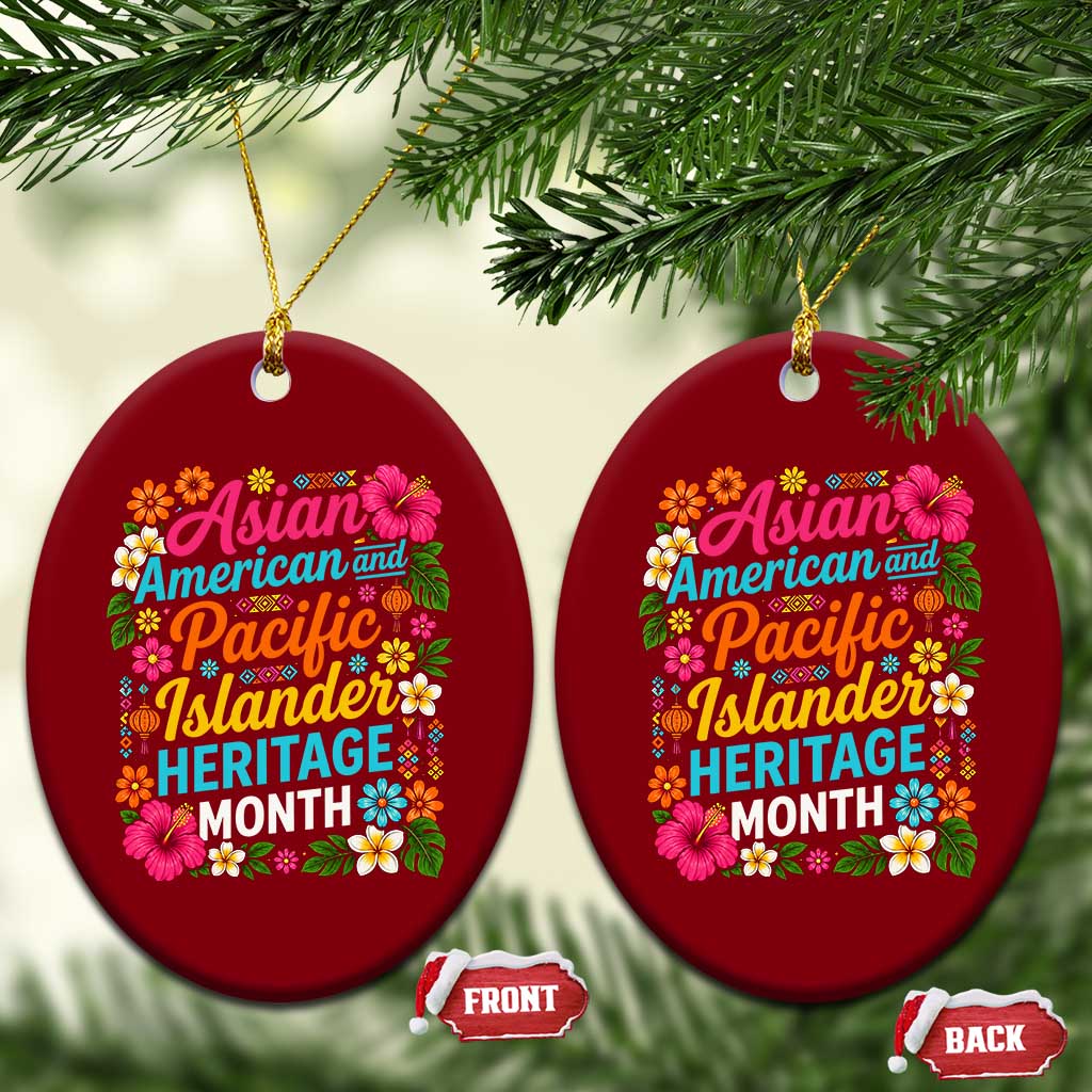 AAPI Asian American and Pacific Islander Heritage Month Ceramic Ornament