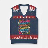AAPI Asian American and Pacific Islander Heritage Month V-Neck Knit Sweater Vest