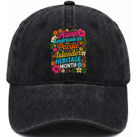 AAPI Asian American and Pacific Islander Heritage Month Washed Cotton Baseball Cap