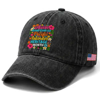 AAPI Asian American and Pacific Islander Heritage Month Washed Cotton Baseball Cap