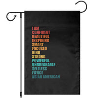I Am Confident Beautiful Inspiring Asian American Garden Flag AAPI Heritage Month