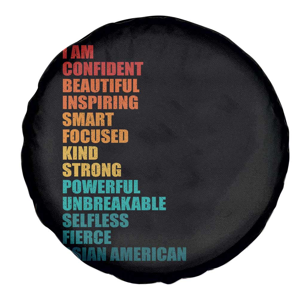 I Am Confident Beautiful Inspiring Asian American Spare Tire Cover AAPI Heritage Month