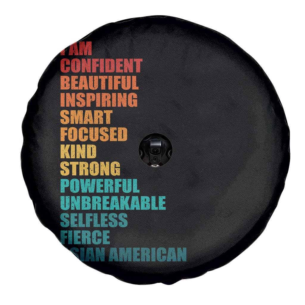I Am Confident Beautiful Inspiring Asian American Spare Tire Cover AAPI Heritage Month