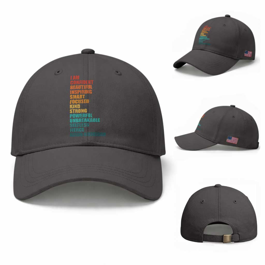 I Am Confident Beautiful Inspiring Asian American Baseball Cap AAPI Heritage Month