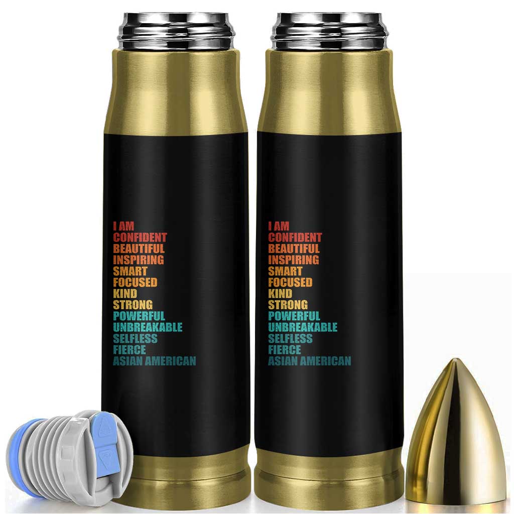 I Am Confident Beautiful Inspiring Asian American Bullet Tumbler AAPI Heritage Month