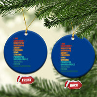 I Am Confident Beautiful Inspiring Asian American Ceramic Ornament AAPI Heritage Month