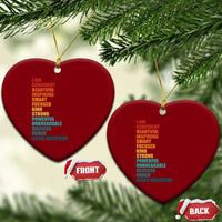 I Am Confident Beautiful Inspiring Asian American Ceramic Ornament AAPI Heritage Month
