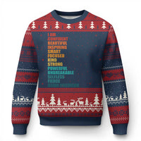 I Am Confident Beautiful Inspiring Asian American Ugly Christmas Sweater AAPI Heritage Month