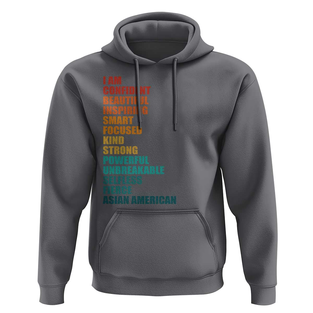 I Am Confident Beautiful Inspiring Asian American Hoodie AAPI Heritage Month