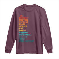 I Am Confident Beautiful Inspiring Asian American Long Sleeve Shirt AAPI Heritage Month