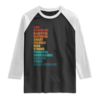 I Am Confident Beautiful Inspiring Asian American Raglan Shirt AAPI Heritage Month