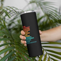 I Am Confident Beautiful Inspiring Asian American Skinny Tumbler AAPI Heritage Month