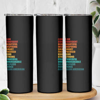I Am Confident Beautiful Inspiring Asian American Skinny Tumbler AAPI Heritage Month