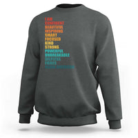 I Am Confident Beautiful Inspiring Asian American Sweatshirt AAPI Heritage Month