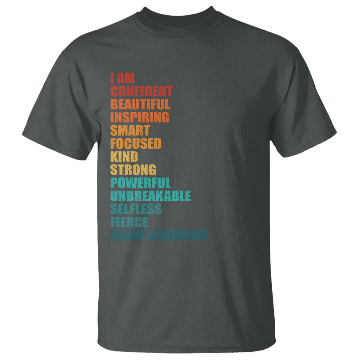 I Am Confident Beautiful Inspiring Asian American T Shirt AAPI Heritage Month