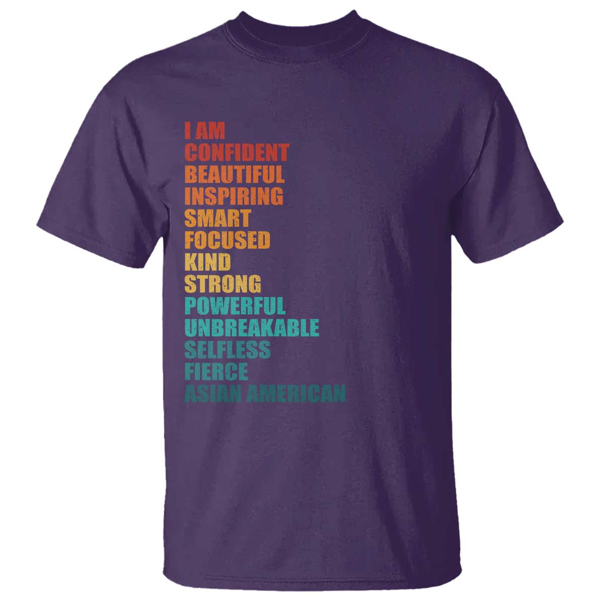 I Am Confident Beautiful Inspiring Asian American T Shirt AAPI Heritage Month