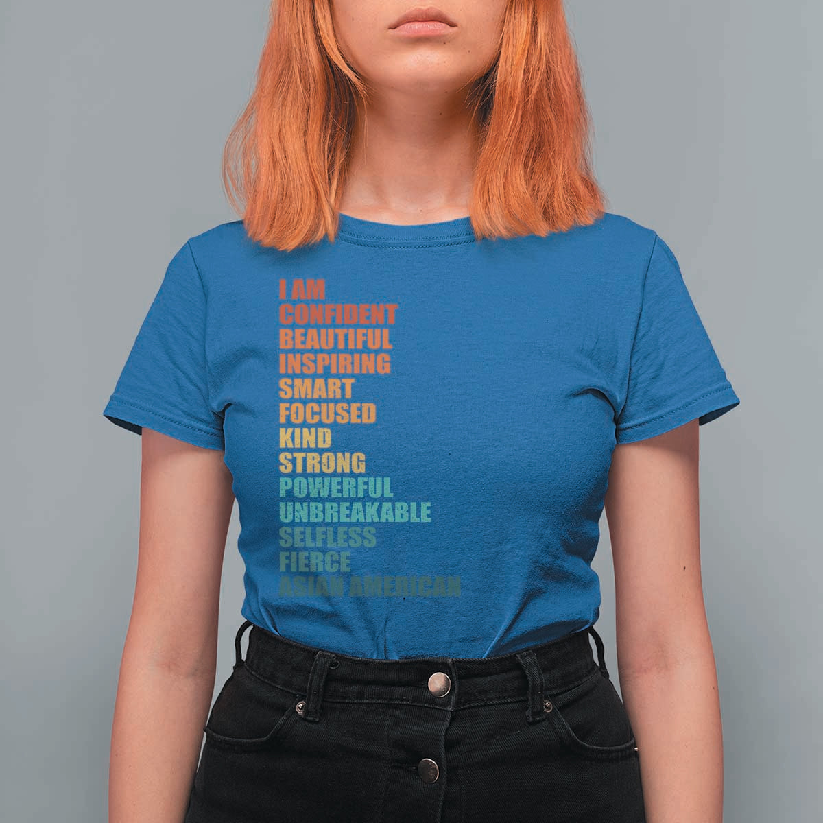 I Am Confident Beautiful Inspiring Asian American T Shirt For Women AAPI Heritage Month
