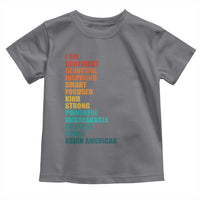 I Am Confident Beautiful Inspiring Asian American Toddler T Shirt AAPI Heritage Month