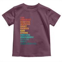 I Am Confident Beautiful Inspiring Asian American Toddler T Shirt AAPI Heritage Month