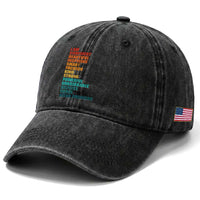 I Am Confident Beautiful Inspiring Asian American Washed Cotton Baseball Cap AAPI Heritage Month