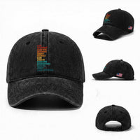 I Am Confident Beautiful Inspiring Asian American Washed Cotton Baseball Cap AAPI Heritage Month
