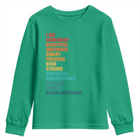 I Am Confident Beautiful Inspiring Asian American Youth Sweatshirt AAPI Heritage Month