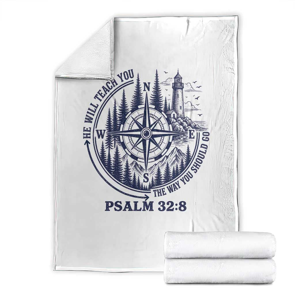 Christian Camping Throw Blanket He Will Teach You The Way You Should Go