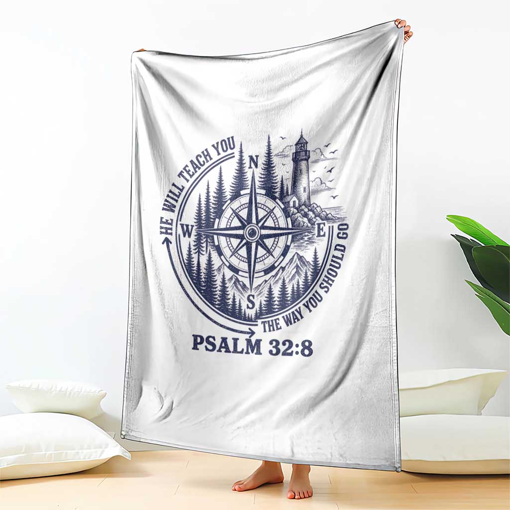 Christian Camping Throw Blanket He Will Teach You The Way You Should Go