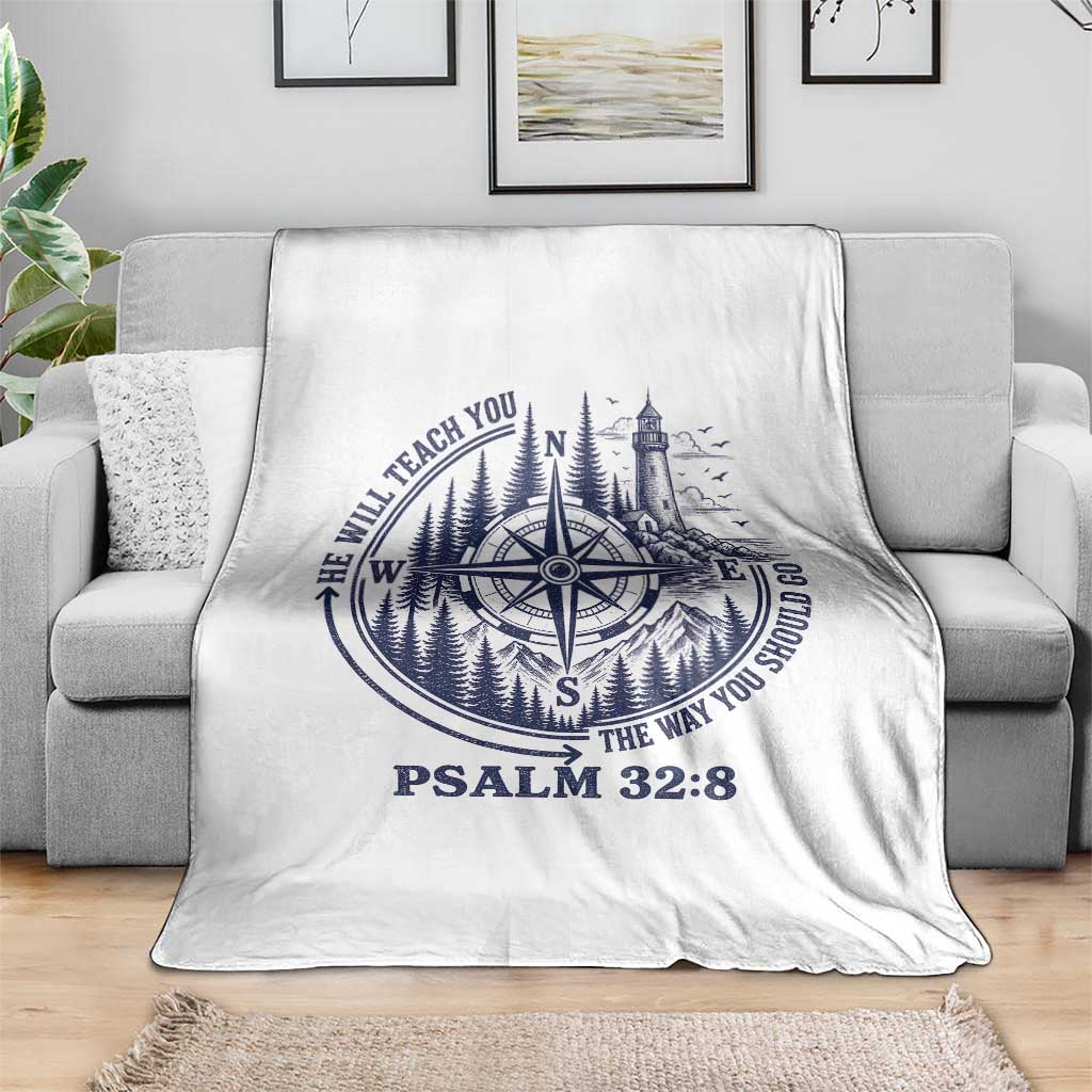 Christian Camping Throw Blanket He Will Teach You The Way You Should Go