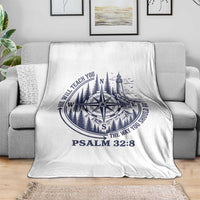 Christian Camping Throw Blanket He Will Teach You The Way You Should Go