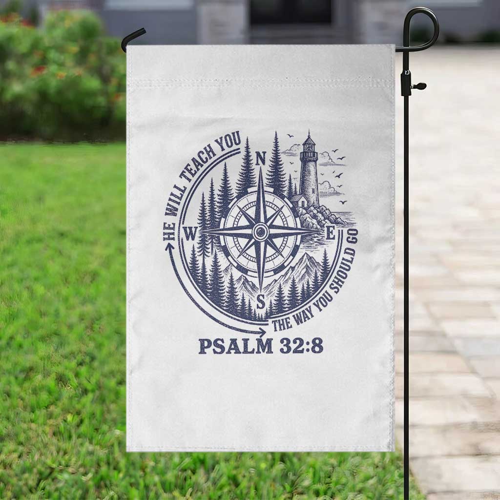 Christian Camping Garden Flag He Will Teach You The Way You Should Go