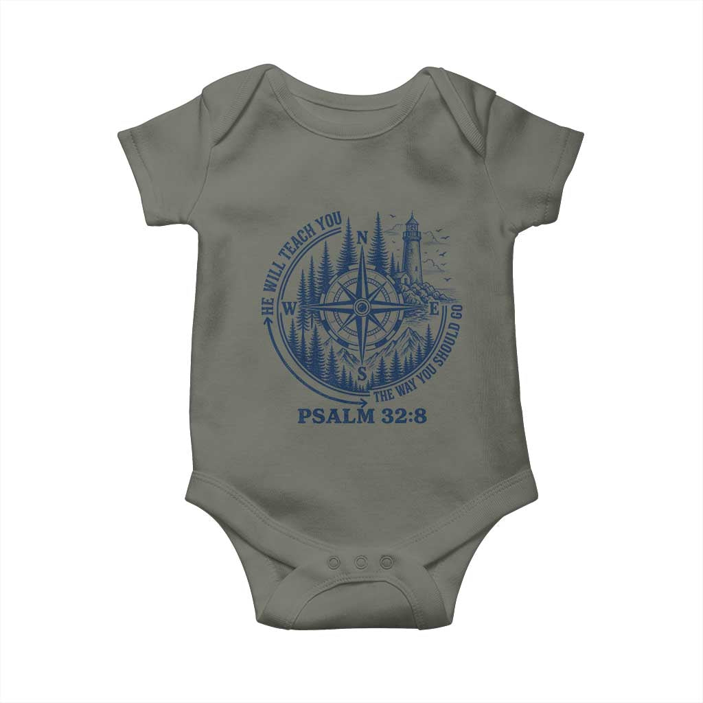 Christian Camping Baby Onesie He Will Teach You The Way You Should Go