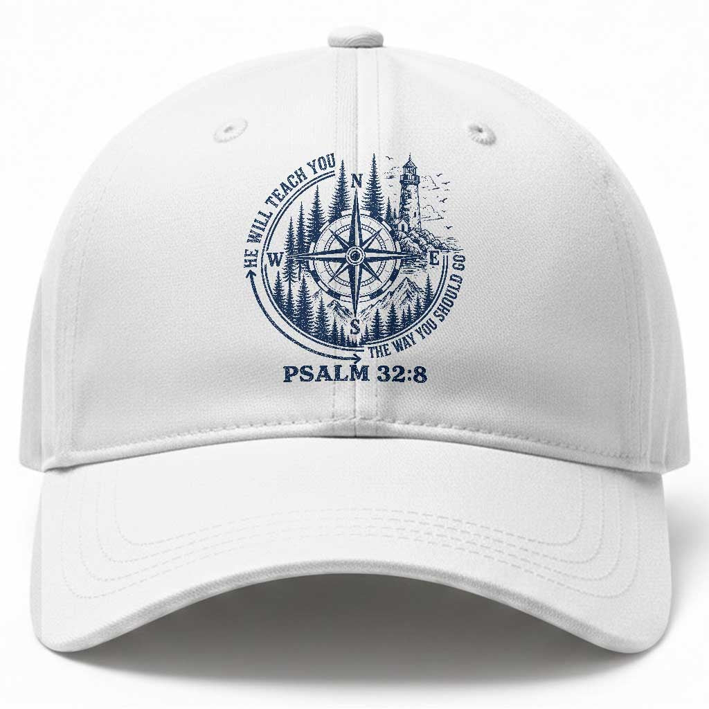 Christian Camping Baseball Cap He Will Teach You The Way You Should Go