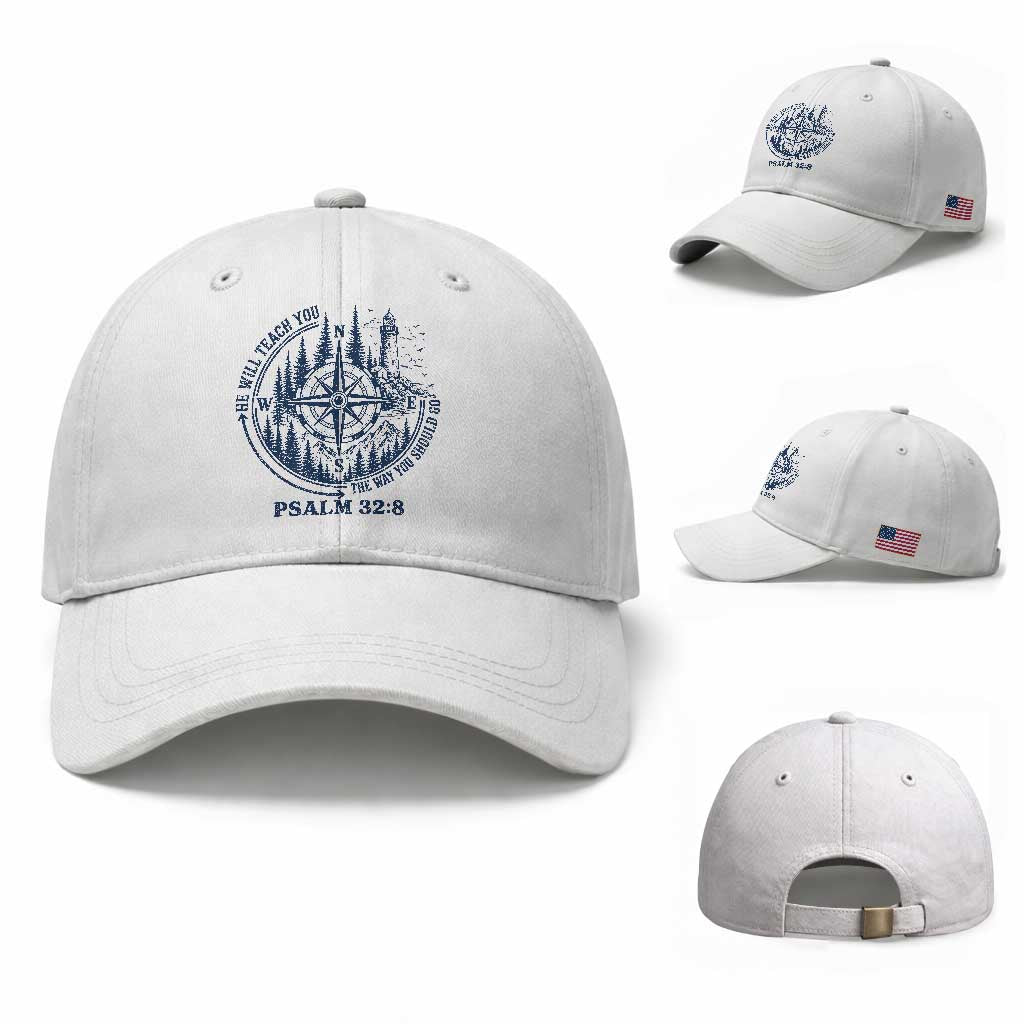 Christian Camping Baseball Cap He Will Teach You The Way You Should Go