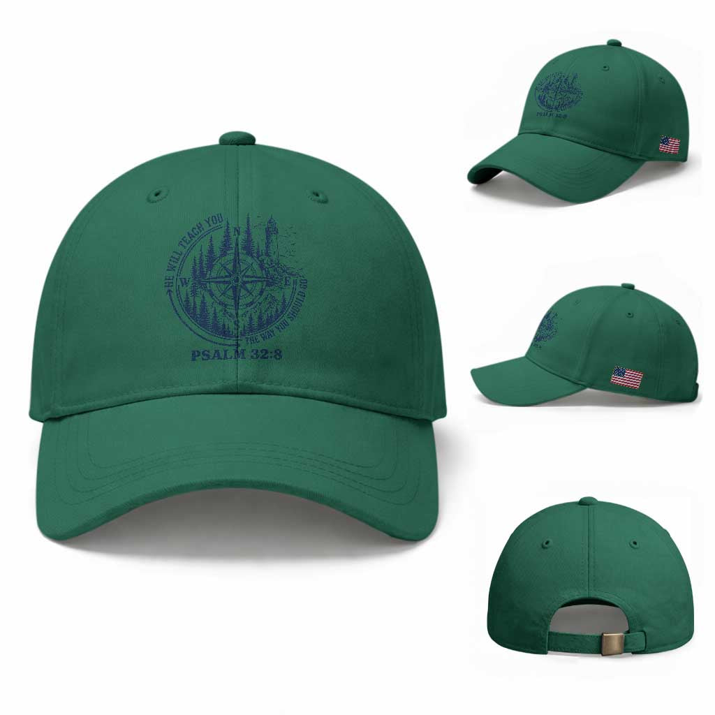 Christian Camping Baseball Cap He Will Teach You The Way You Should Go