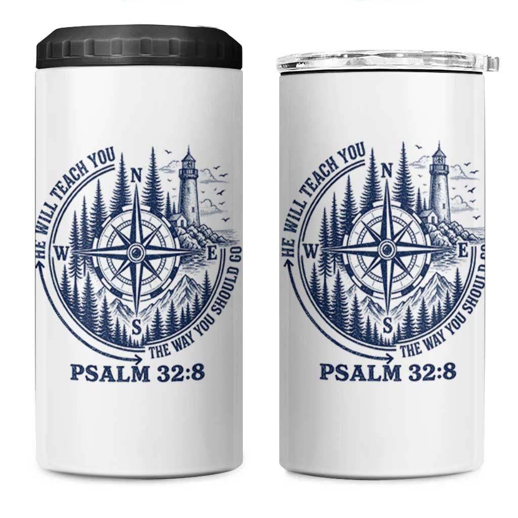 Christian Camping 4 in 1 Can Cooler Tumbler He Will Teach You The Way You Should Go