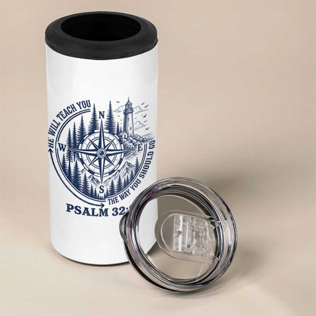 Christian Camping 4 in 1 Can Cooler Tumbler He Will Teach You The Way You Should Go