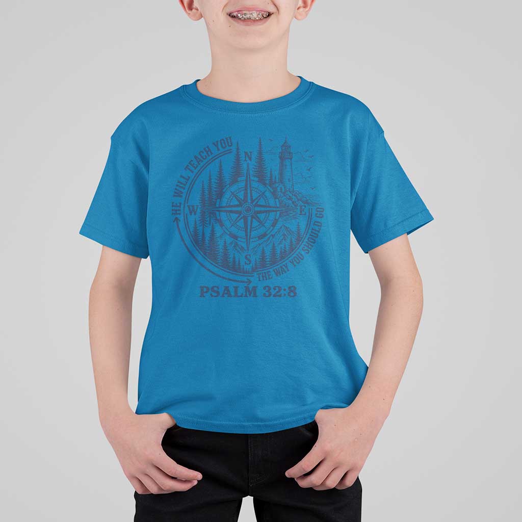 Christian Camping T Shirt For Kid He Will Teach You The Way You Should Go