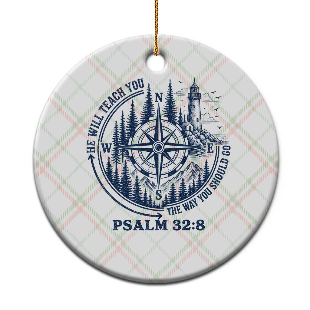 Christian Camping Ceramic Ornament He Will Teach You The Way You Should Go