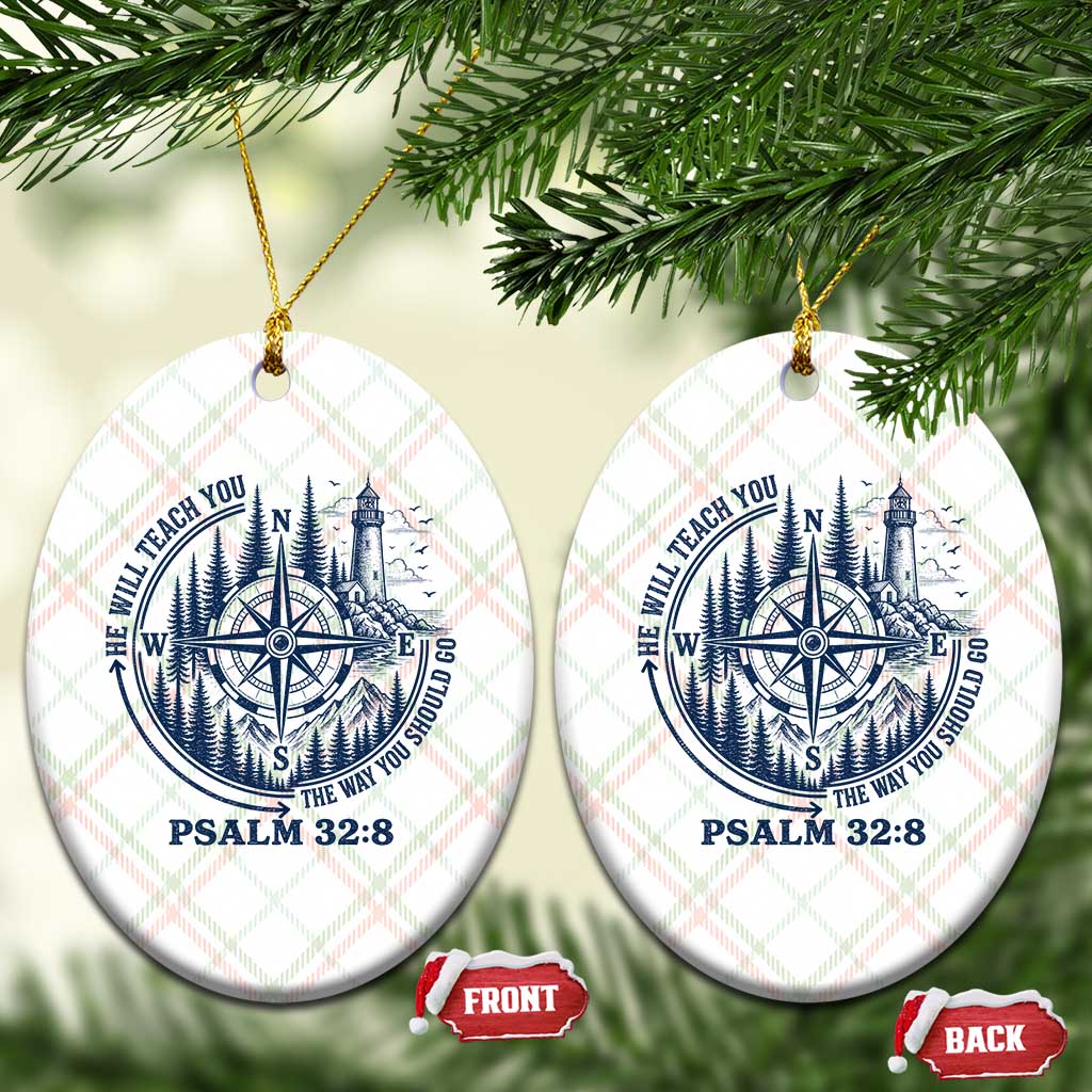 Christian Camping Ceramic Ornament He Will Teach You The Way You Should Go