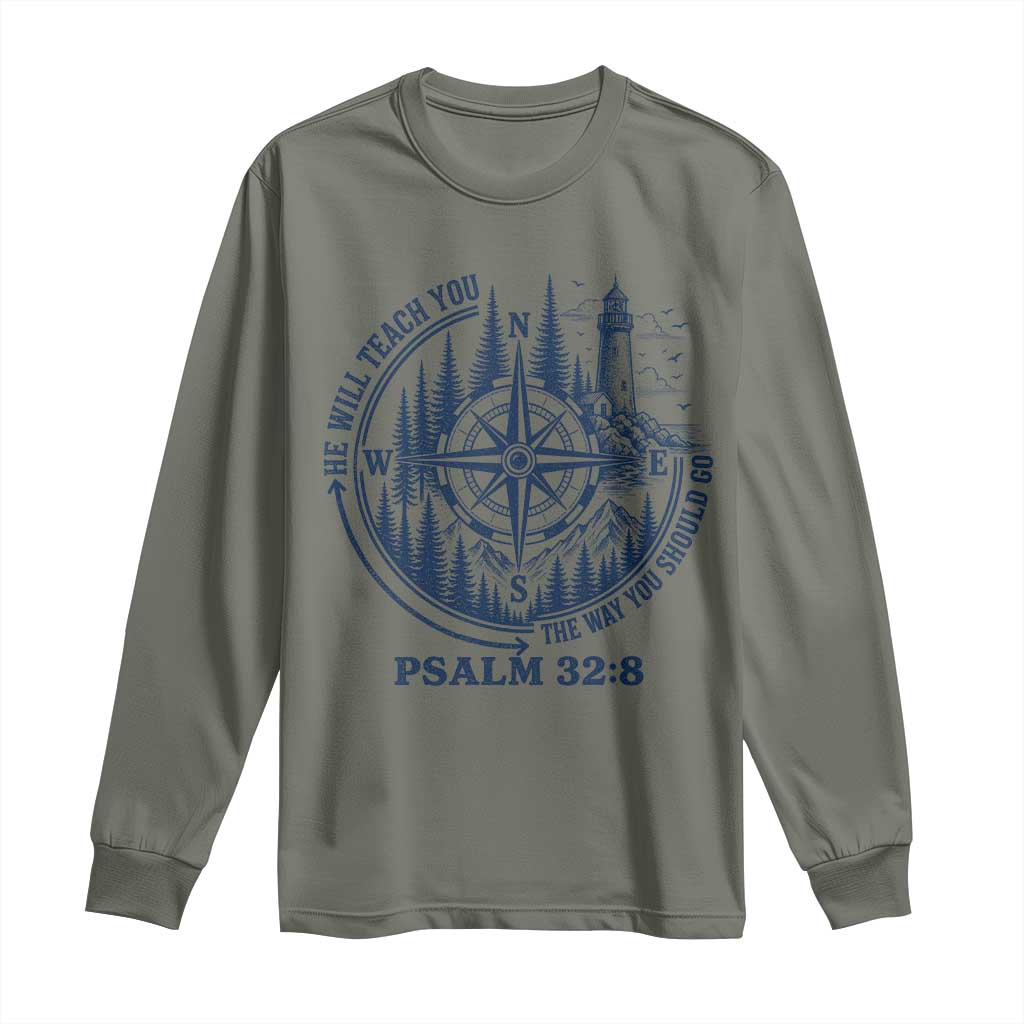 Christian Camping Long Sleeve Shirt He Will Teach You The Way You Should Go