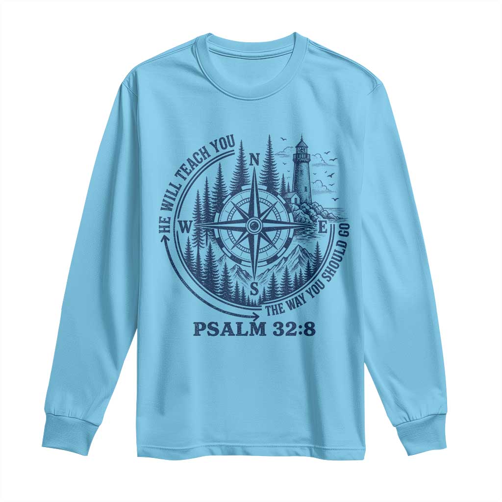 Christian Camping Long Sleeve Shirt He Will Teach You The Way You Should Go